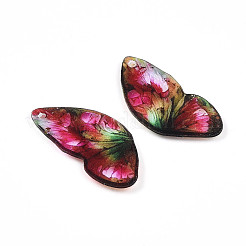 Подвески в виде крыльев бабочки из эпоксидной смолы&nbsp;LS-RESI-TAC0026-17G