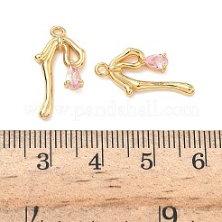 Латунные микро проложить кубического циркония подвески&nbsp;KK-A281-11G-02