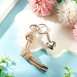 Porte-clés en similicuir en forme de cœur&nbsp;KEYC-TAC00084