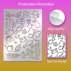 Трафареты для штампов из нержавеющей стали DIY-WH0289-032