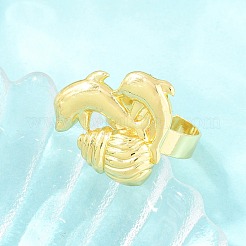 Anelli aperti con polsino in ottone color oceano&nbsp;KK-CBA5A76-04G-05