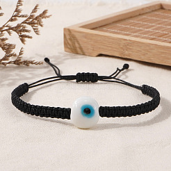 Braccialetti intrecciati con perline anti-malocchio lavorate a lume fatte a mano&nbsp;UN6877-2