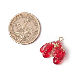 Подвески из стекла и бисера&nbsp;PALLOY-MZ00648-03