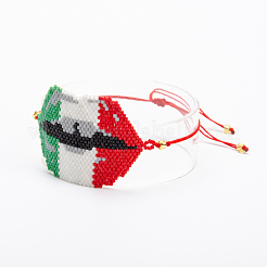 Браслет из стеклянных бусин&nbsp;BJEW-A121-14A