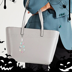 40шт 4 цвета акриловые бусины с УФ-покрытием&nbsp;OACR-SC0002-70