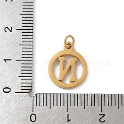 304 Edelstahl-Anhänger mit Biegering&nbsp;LS-STAS-R001-02G-N