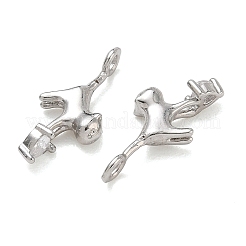 Pendenti in zirconi cubici trasparenti in micro pavè di ottone&nbsp;KK-CBAD9DF-06P