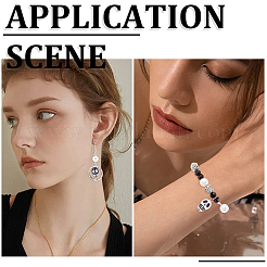 160шт 2 цвета непрозрачные акриловые бусины&nbsp;MACR-SC0001-65