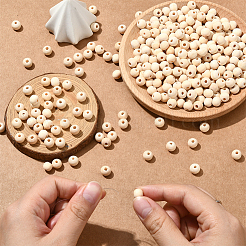 Натуральные незаконченные деревянные бусины&nbsp;WOOD-SP0001-62B