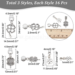 48 stücke 3 stile tibetischen stil legierung europäischen baumeln charme&nbsp;FIND-CA0005-55