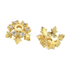 Coupelles en laiton avec zircone cubique à micro-pavé&nbsp;CU-CBAA9C2-08G