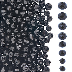 8 нити 4 стилей непрозрачных однотонных стеклянных бусин&nbsp;EGLA-LT0001-04D