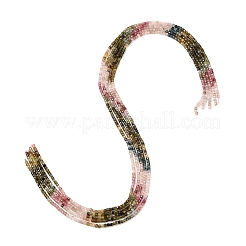 Нити из натуральных разноцветных турмалиновых бусин&nbsp;G-L634-D01-2.5x2.5mm-A