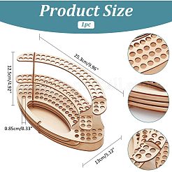 Abnehmbare Holzständer für Zeichenstifte&nbsp;DIY-WH0488-60