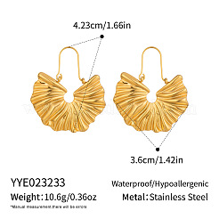 Pendientes de aro de acero inoxidable 304&nbsp;LD4971