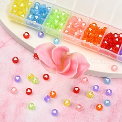 245~266шт 7 цвета прозрачные акриловые бусины&nbsp;TACR-YW0001-57