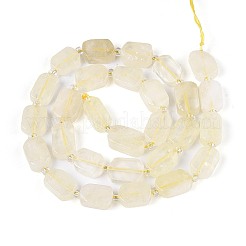 Нити из натуральных бусин лимонного кварца (обработанных нагреванием)&nbsp;G-T138-26A-05