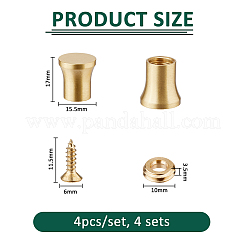 4 комплект латунных мебельных накладок&nbsp;FIND-FH0016-58A