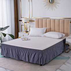 Jupes de lit ajustables en polyester&nbsp;AJEW-WH20022-10D-02