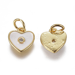 Латунные микро проложить кубического циркония подвески&nbsp;ZIRC-I026-06G