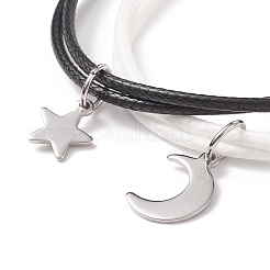 Conjunto de pulseras de pareja de corazón magnético&nbsp;BJEW-TA00162
