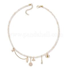 Латунные и сплавные ожерелья с пчелами&nbsp;NJEW-JN05749