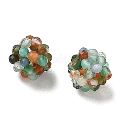 Perle intrecciate di agata naturale multicolore&nbsp;GG-CBA2E9C-F25-01