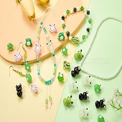 10 pièce de perles de lampe bosselées faites à la main&nbsp;LAMP-SZ0001-66B