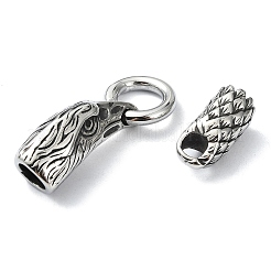 Anelli a molla in acciaio inossidabile 304 in stile tibetano&nbsp;FIND-Z046-06AS-06