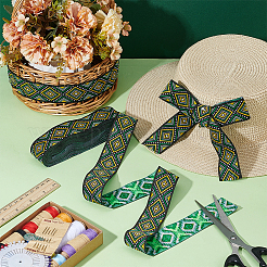 Этнический стиль цветочный узор вышивка полиэстеровые ленты&nbsp;OCOR-WH0104-23D