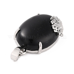 Природные подвески обсидиана&nbsp;G-C235-03E-RS