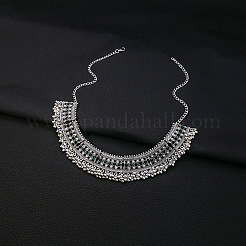 Ensemble de colliers et boucles d'oreilles pendantes en alliage de verre et strass de style ethnique en forme de larme&nbsp;FS-WG130A9-02