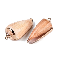 Pendentifs en spirale naturelle galvanoplastie&nbsp;SSHEL-Q100-35KCG