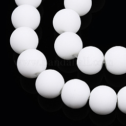 Chapelets de perles en verre opaques&nbsp;GLAA-T032-P8mm-MD02
