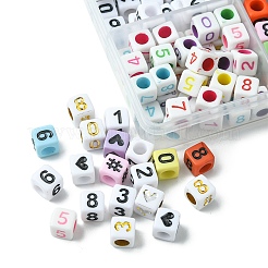 Непрозрачные акриловые бусины&nbsp;MACR-YW0002-84