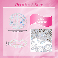 100шт бумажный диско-шар конфетти&nbsp;FIND-WH0148-372