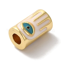 Cremagliera smalto perle di ottone placcatura&nbsp;KK-U019-01G-02