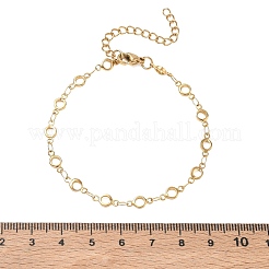 4.5 mm 304 Edelstahl-Ringgliederkettenarmbänder&nbsp;SA-CBA2696-24G