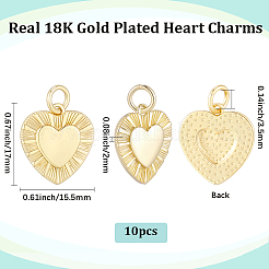 10 pièces pendentifs en laiton&nbsp;KK-BBC0025-18