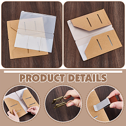 4 custodia per passaporto in carta kraft&nbsp;DIY-WA0001-39