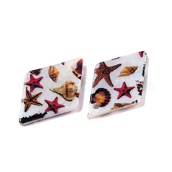 Pendentifs de coquillages d'eau douce naturelle&nbsp;LS-BSHE-S304-19C