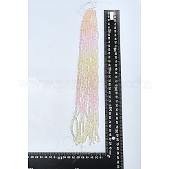10 нить прозрачных стеклянных бусин градиентного цвета&nbsp;GLAA-CJ0002-09C