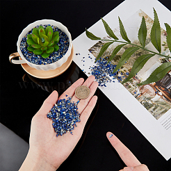 Природных лазурит чип бисер&nbsp;G-GA0001-18