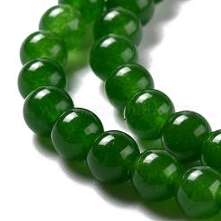 Hebras de abalorios jade naturales & teñidas de malasia&nbsp;X-G-A146-6mm-A28