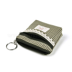 Кошельки из хлопчатобумажной ткани с клетчатым узором&nbsp;AJEW-N003-10
