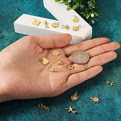 20шт 10 стильные латунные подвески&nbsp;KK-CD0001-24