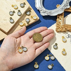 20шт 2 цвета сплава эмалевые подвески&nbsp;FIND-YW0004-90