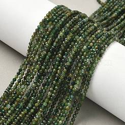 Verde naturale quarzo rutilato fili di perline&nbsp;LS-G-RM250101-E4