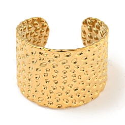 Ионное покрытие (ip) 304 нержавеющая сталь текстурированное открытое манжетное кольцо&nbsp;RJEW-A043-10G