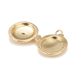 Латунные микропроволочные кубические циркониевые медальоны&nbsp;LS-KK-A161-37G